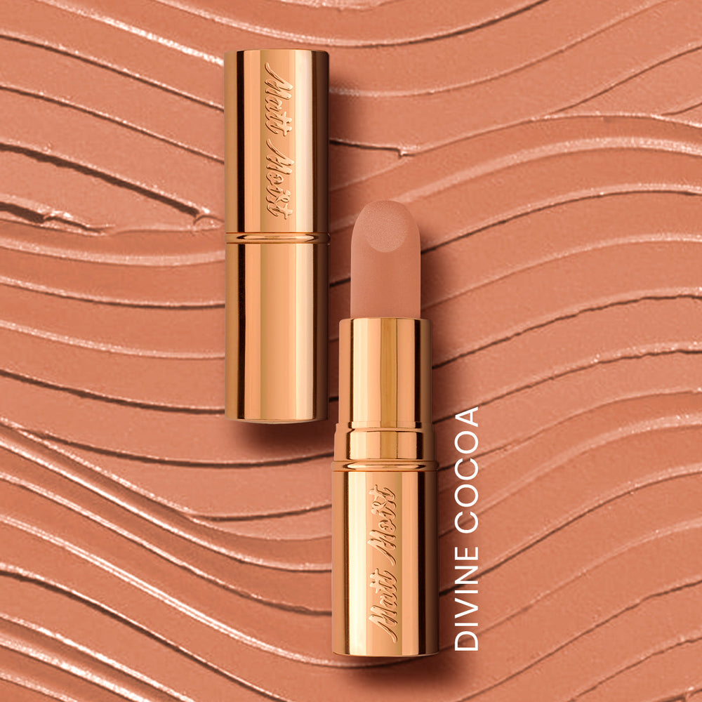 ST London - Matt Moist Long-Lasting Lipstick - Divine Cocoa cosmia.pk
