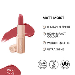 ST London - Matt Moist Long-Lasting Lipstick - Pixy Nude cosmia.pk