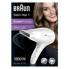 Braun Satin Hair1 Ultra Light 1800W Hair Dryer, HD-180 Braun