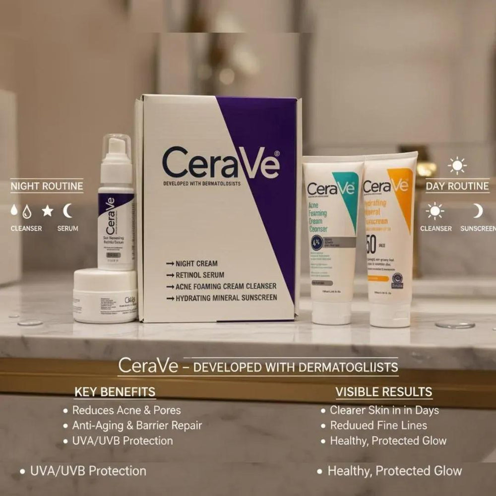 CeraVe The Whitening & Brightening 4 in 1 Facial Kit CeraVe