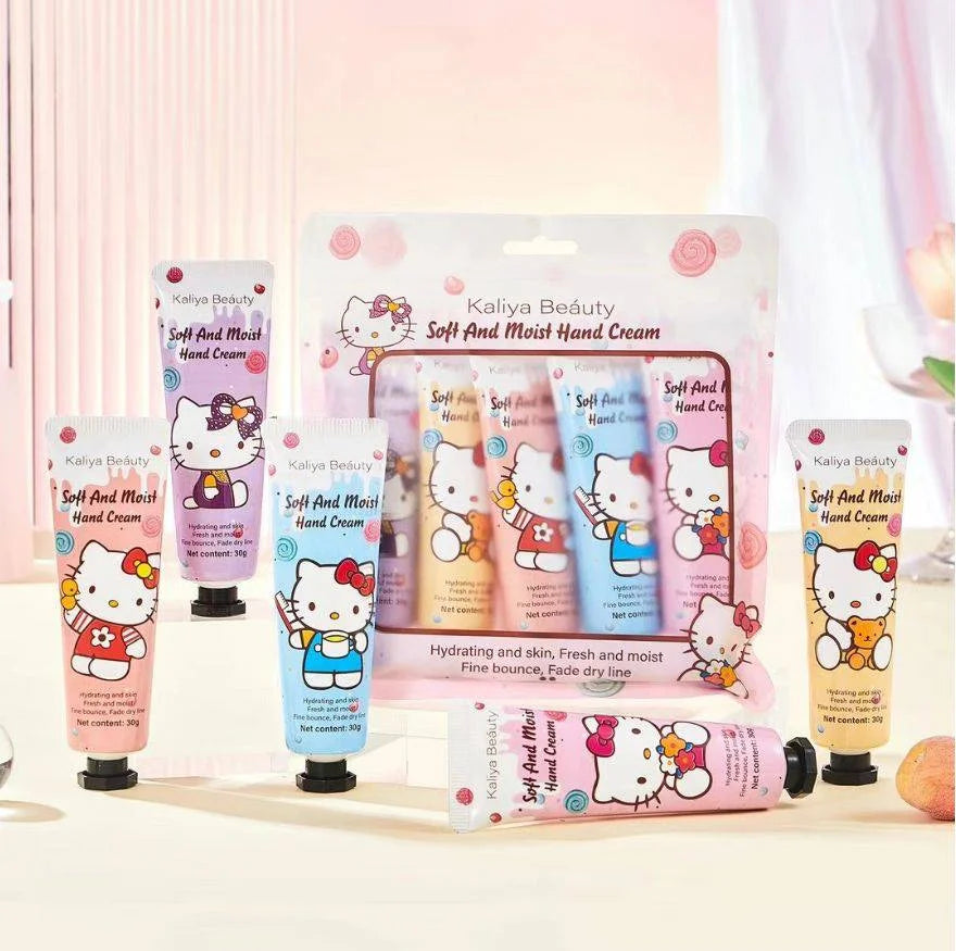 Kaliya Beauty Hello Kitty Soft And Moist Hand Cream - 5 Pcs Kaliya Beauty