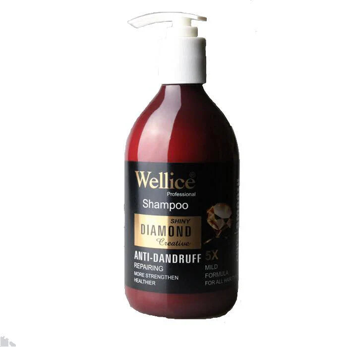 Wellice Shiny Diamond Anti-Dandruff Shampoo - 550g Wellice