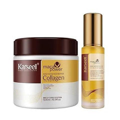 Karseell Collagen Hair Treatment Deep Repair Conditioning 500ml + Argan Oil Hair Serum Karseell
