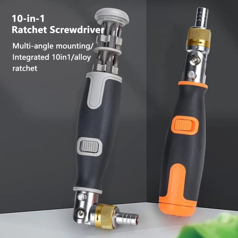 10 in 1 Multi-Angle Ratchet Screwdriver Multifunctional Repair Tools Cosmia.pk