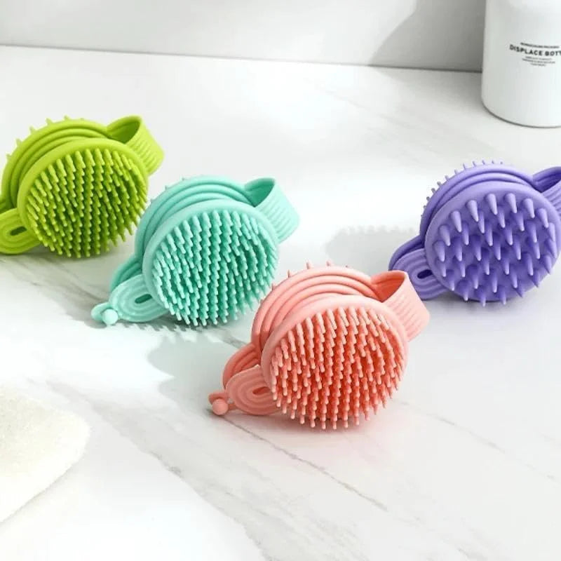 2 In 1 Double Sided Shampoo Brush Silicone Soft Cosmia.pk