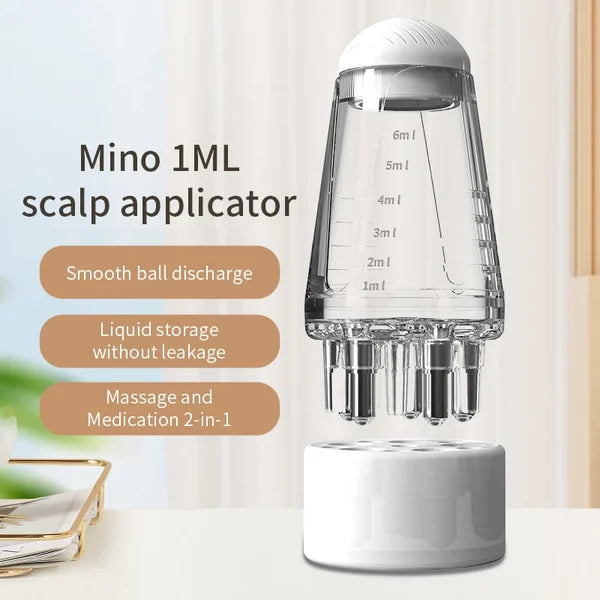 Transparent Hair Oil Applicator & Scalp Massager Cosmia.pk