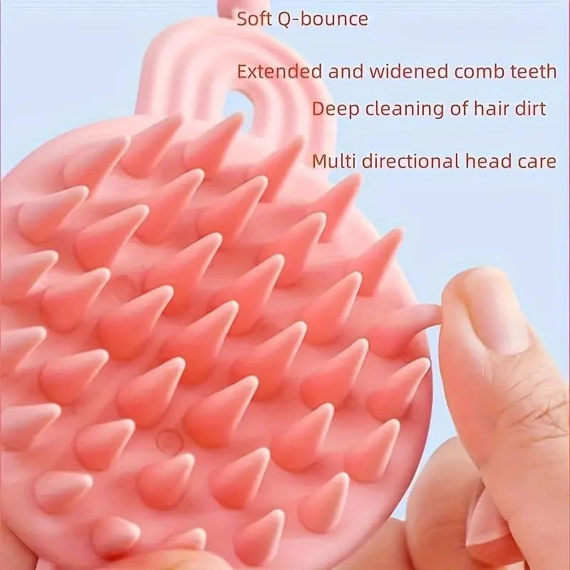 2 In 1 Double Sided Shampoo Brush Silicone Soft Cosmia.pk