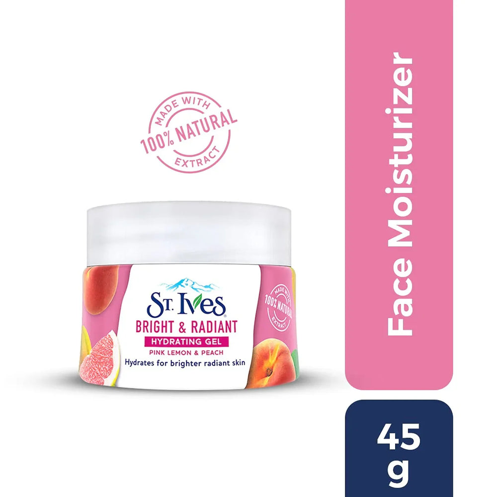 St. Ives Hydrating Gel Bright & Radiant Pink Lemon & Peach 45g St. Ives