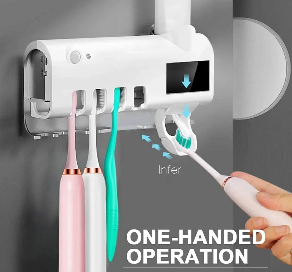 UV Toothbrush Sterilizer/Rechargeable Solar Power LED Disinfection Cosmia.pk