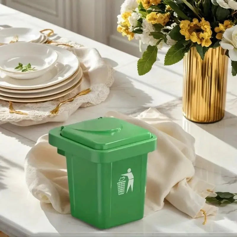 Wall-Mounted Mini Trash Can & Ashtray with Lid Cosmia.pk