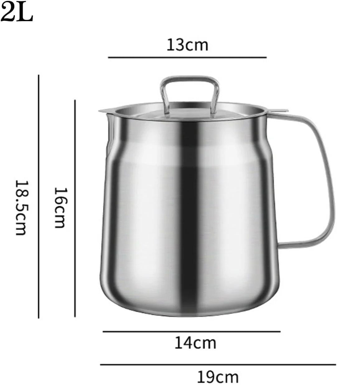 Stainless Steel Large Capacity Oil Filter Pot Cosmia.pk