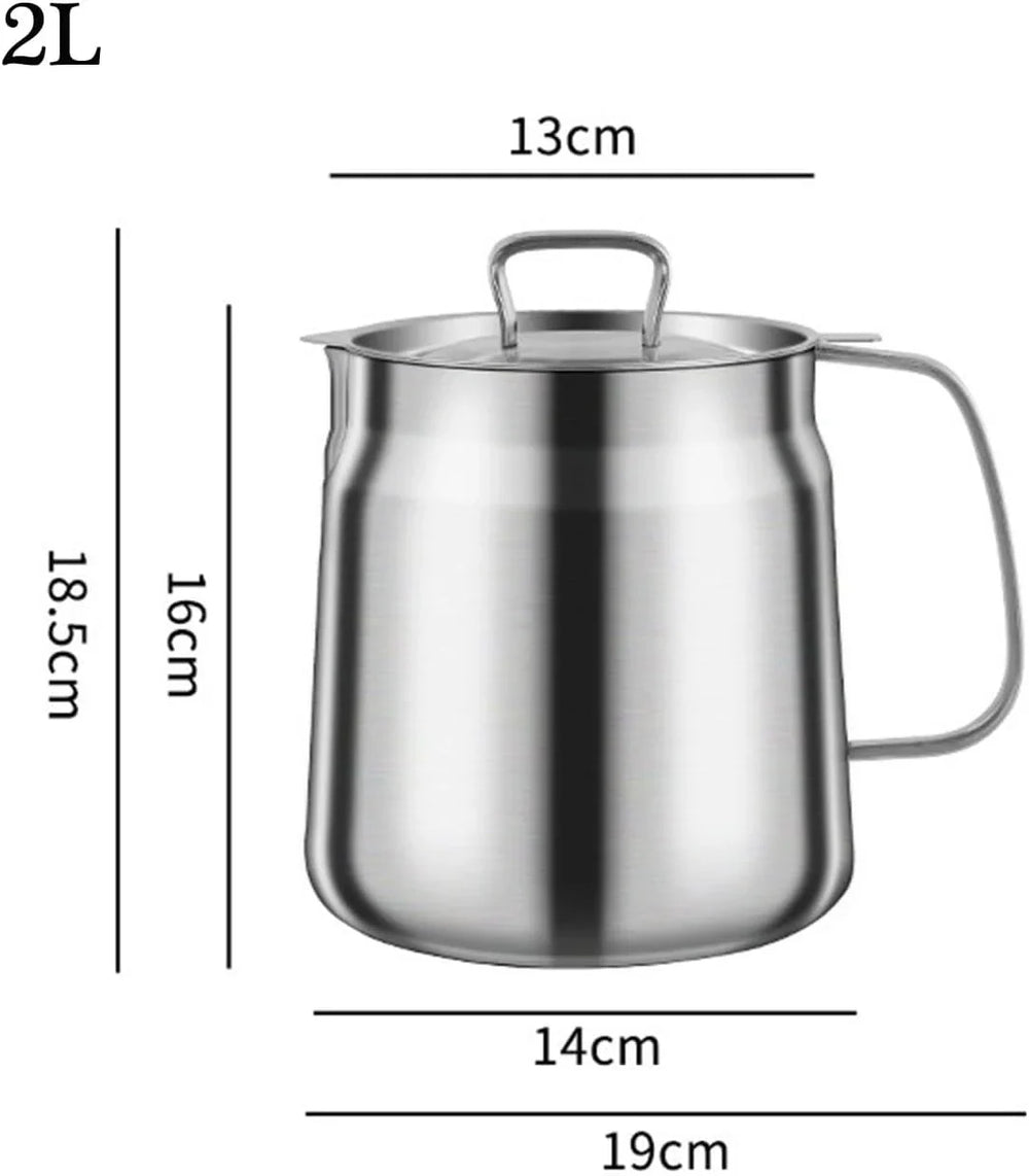 Stainless Steel Large Capacity Oil Filter Pot Cosmia.pk