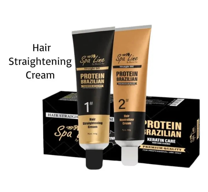 Keratin Protein Brazilian Spa Line Hair Straightening Cream Straight Spa Line