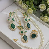 Zircon Combo Party Set – High Quality Oval Shape Jewelry