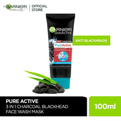 Garnier Skin Active 3-in-1 Charcoal Blackhead Face Wash Garnier