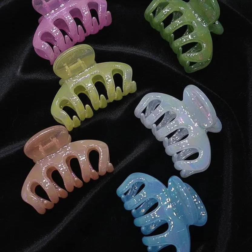 Plastic Hair Claw Clips In Assorted Pastel Colors Cosmia.pk
