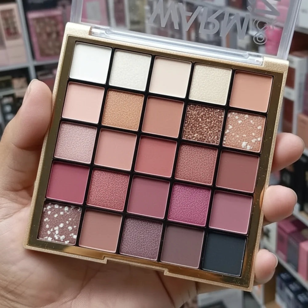 ANYLADY 25 Color Warm Naturals Eyeshadow Palette Any Lady
