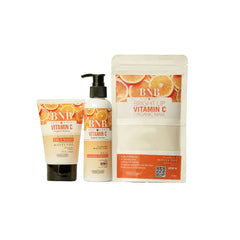 BNB Bright up Vitamin C KIT ( Face wash 120ml + Polisher 200ml + Mask 120gm) BnB