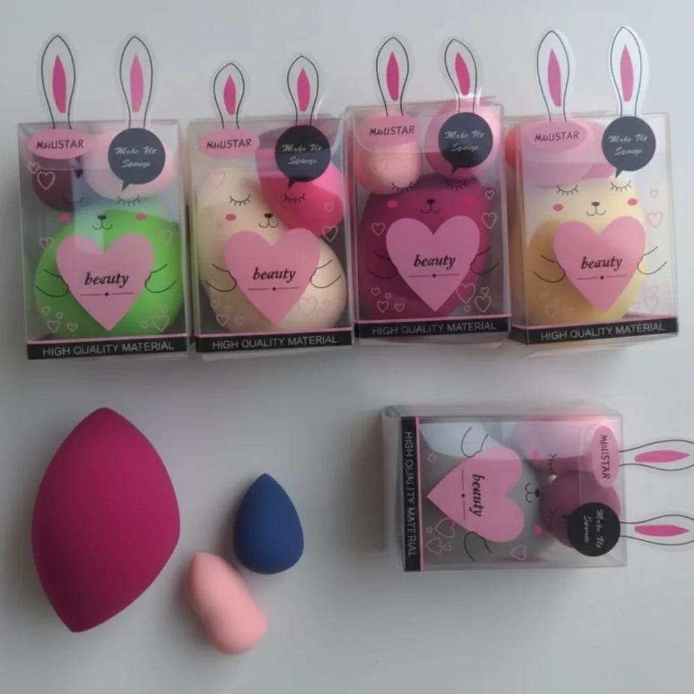 Maustar Bunny Box Makeup Blender Sponge Set (High Quality) Cosmia.pk