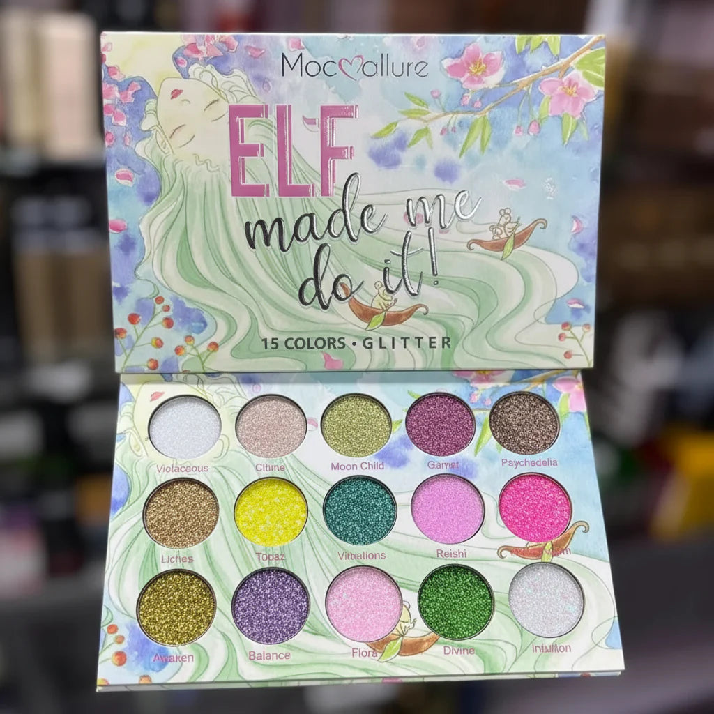 Mocallure Elf Glitter Eyeshadow Palette Mocallure