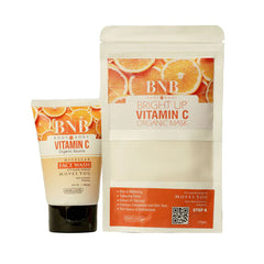 BNB Bright up Vitamin C Mask - 120gm & Face Wash - 120ml BnB