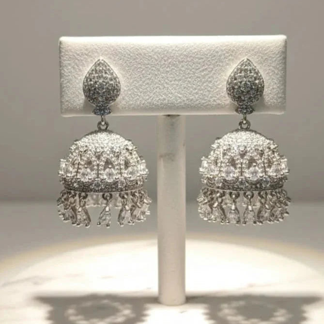 Zircon Luxury AD Mini Jhumki Cosmia