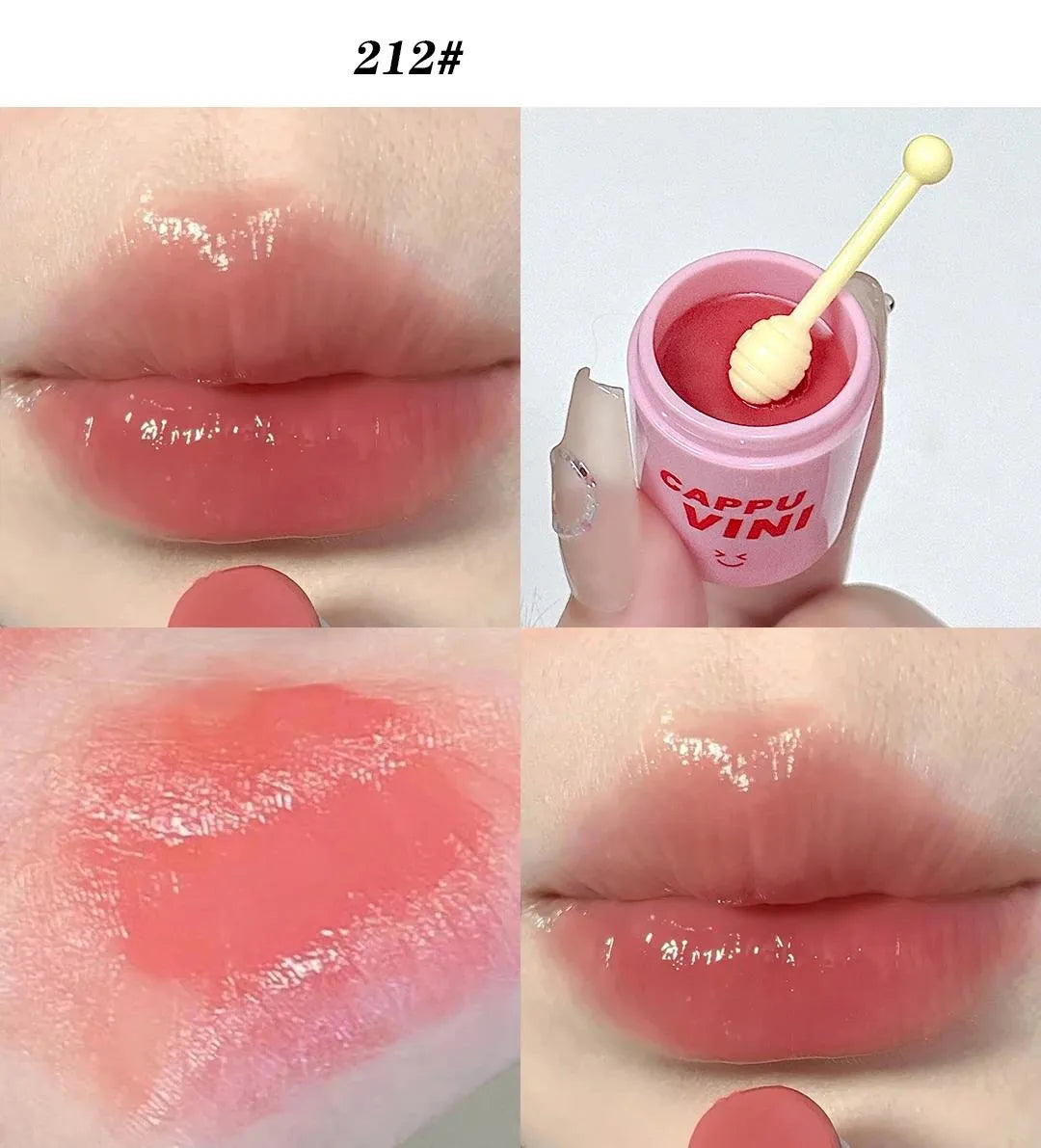 CAPPUVINI Stain-resistant Straw Cup Lip Gloss 3(Pcs) Set Cappuvini