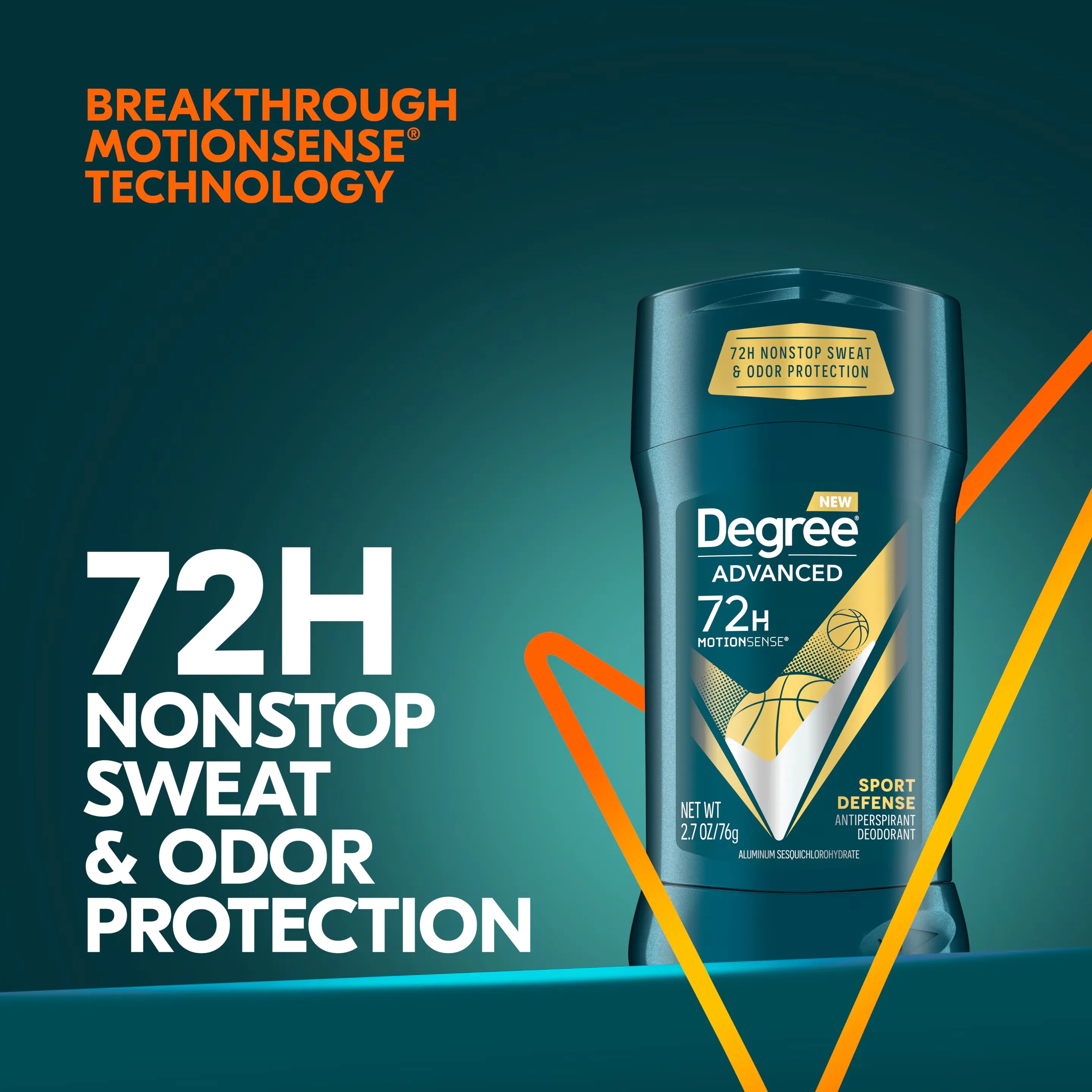 Degree Sport Defense Antiperspirant Deodorant Stick for Men - 76g Degree