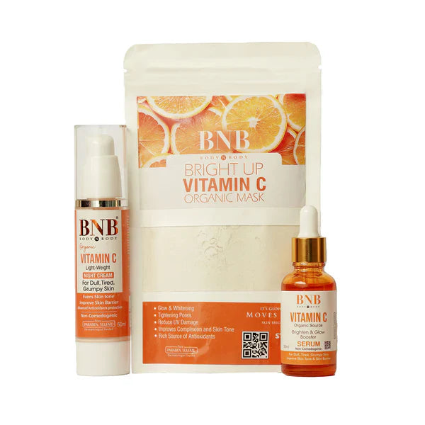 BNB Vitamin C Bundle ( Serum 30ml+ Night Cream 50ml + Mask 120gm ) BnB