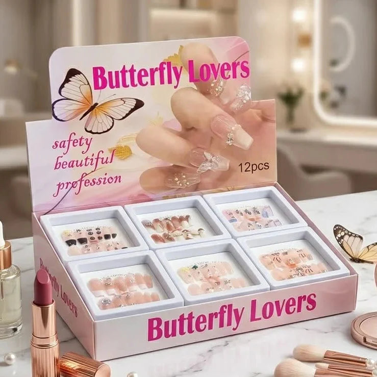 Butterfly Lovers Luxury Press-On Nails Butterfly Lovers