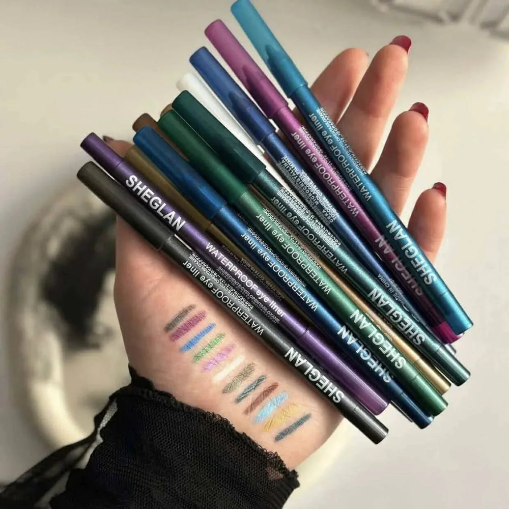 SHAGlan waterproof eye pencil - 12Pcs SHEGLAN