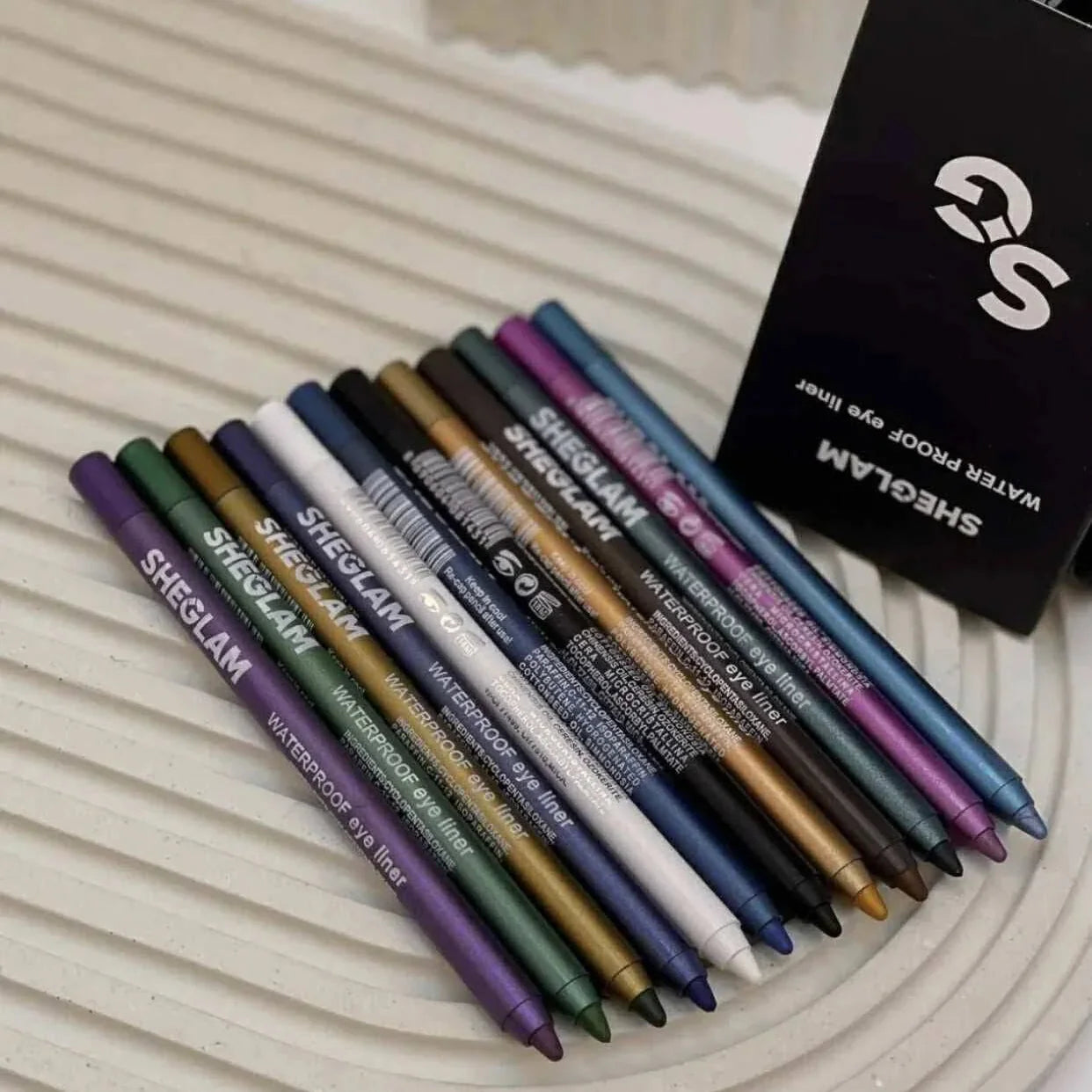 SHAGlan waterproof eye pencil - 12Pcs SHEGLAN