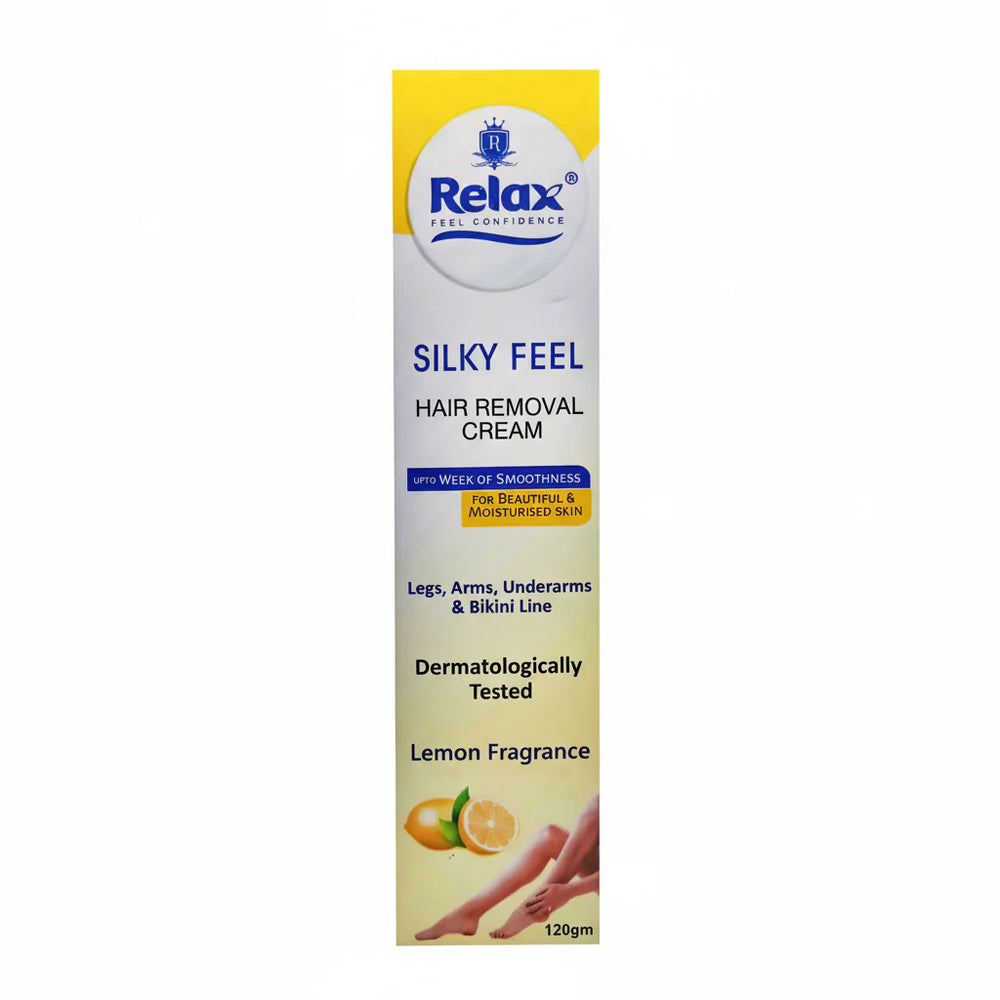 Relax Silky Feel Lemon Hair Removing Cream - 120g Relax