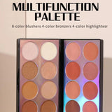 Miss Rose Double Sided Laser Face Kit - 16 Color
