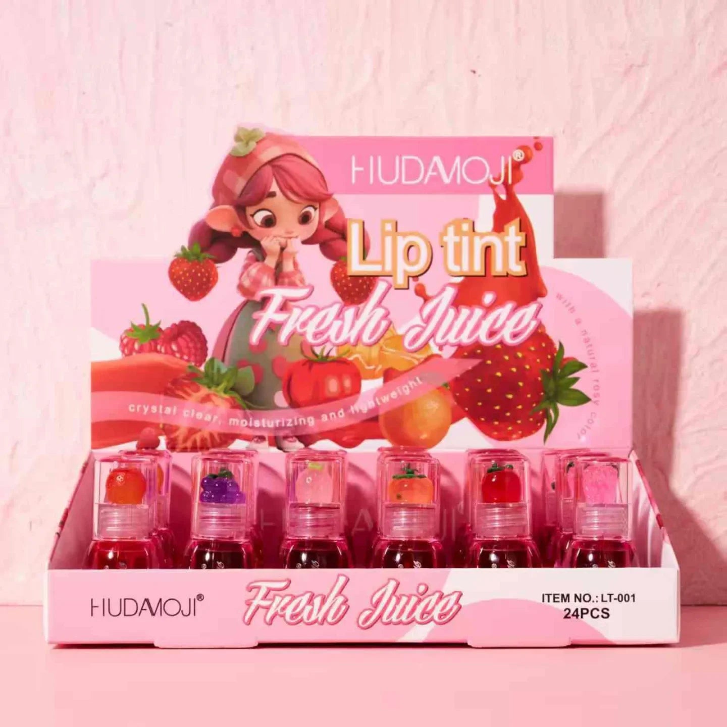 Hudamoji Fresh Juice lip tints Huda Moji