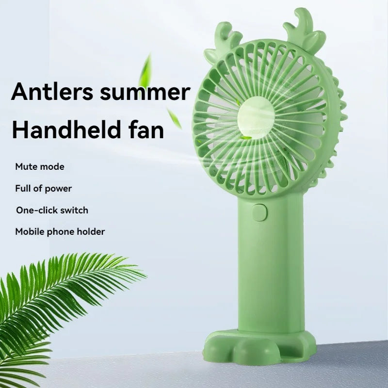 creative Atlers mini USB charging handheld fan with phone holder Cosmia.pk