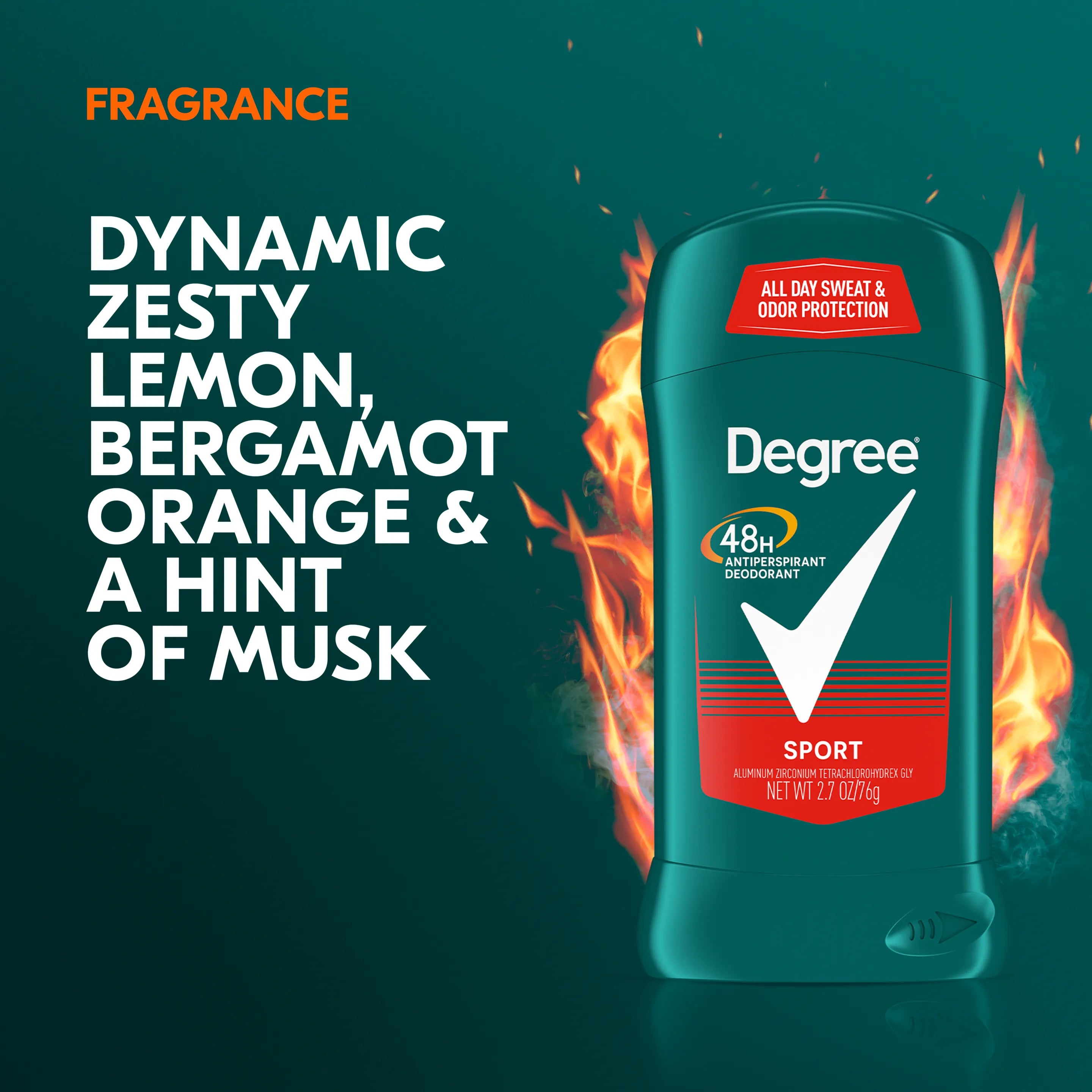 Degree Sport Antiperspirant Deodorant Stick - 76g Degree