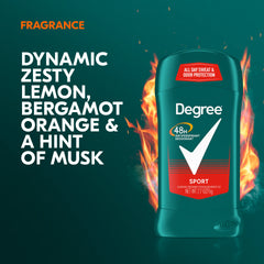 Degree Sport Antiperspirant Deodorant Stick - 76g Degree