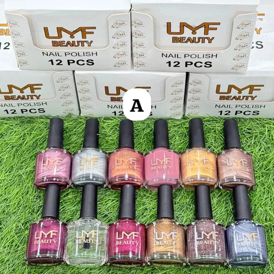 LMF Beauty Nail Polish – Permanent & Long-Lasting (Pack of 12) LMF Beauty