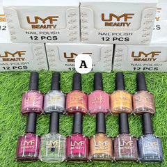 LMF Beauty Nail Polish – Permanent & Long-Lasting (Pack of 12) LMF Beauty