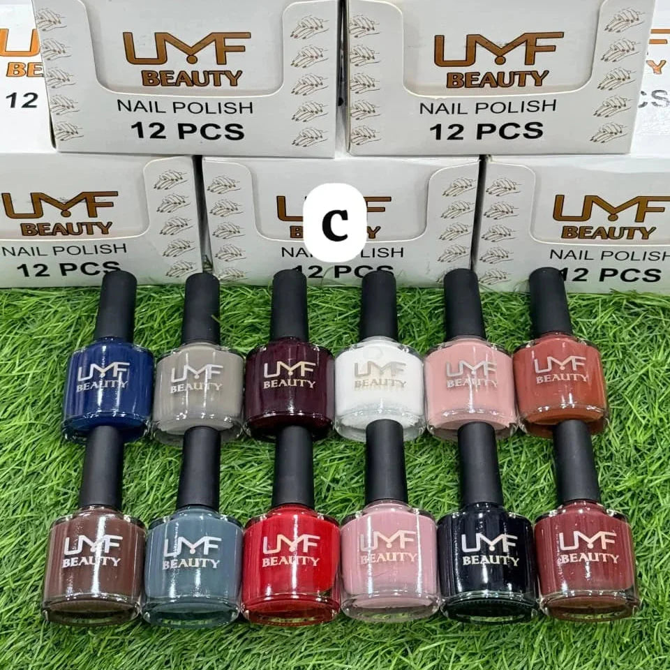 LMF Beauty Nail Polish – Permanent & Long-Lasting (Pack of 12) LMF Beauty