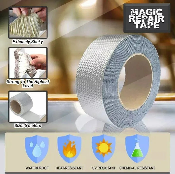 Aluminum Foil Super Fix Adhesive Butyl Strong Waterproof Tape Cosmia.pk