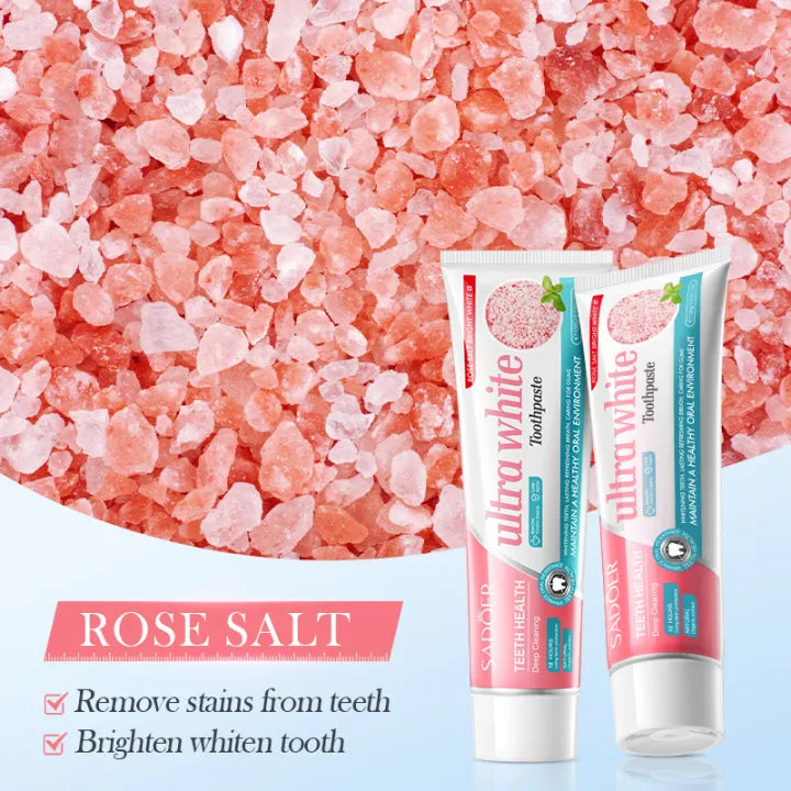Sadoer Ultra White Rose Salt Whitening Toothpaste 100g Sadoer