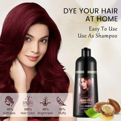 Mokeru Argan Oil Color Hair Dye Shampoo 500ml Argan Oil