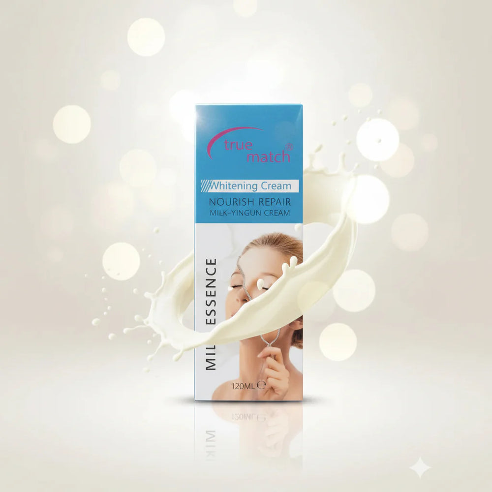 True Match Whitening Cream Nourish & Repair Milk Essence Formula - Gegemoon