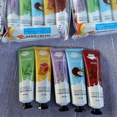Romantic May 5 Pack Plant Extract Oil Hand Cream - Each 30g Romantic May