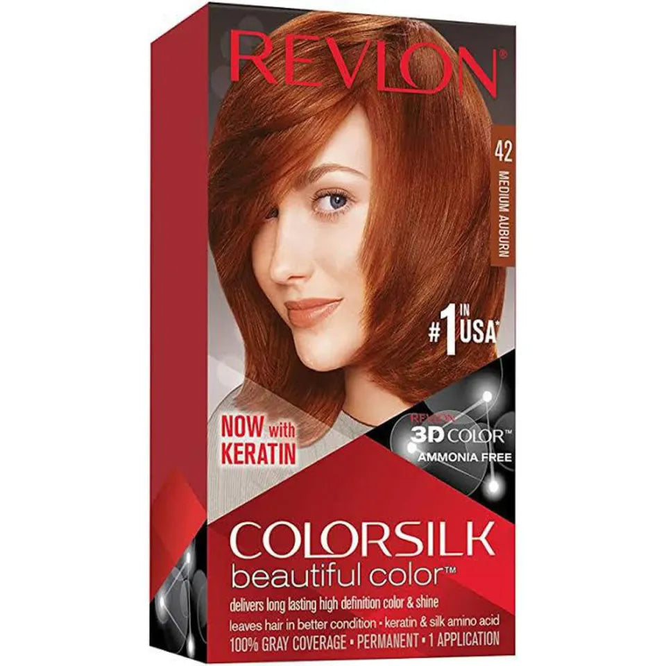REVLON (Italy) 42 Medium Auburn 3D Hair Color Revlon