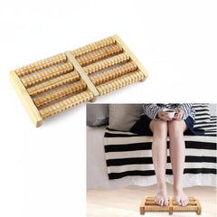 Traditional Wooden Roller Foot Massager - Each Cosmia.pk