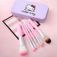 Pack Of 7-Cute Hello Kitty Makeup Brushes Set Hello Kitty