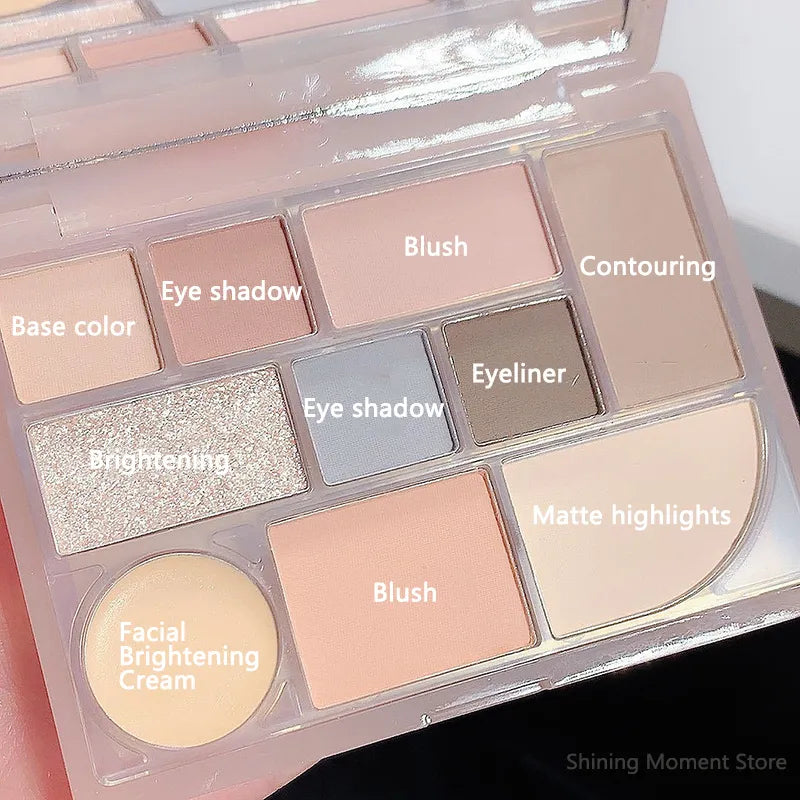Miss Lara 10 Color Contouring Eyeshadow Face Highlighter Miss Lara